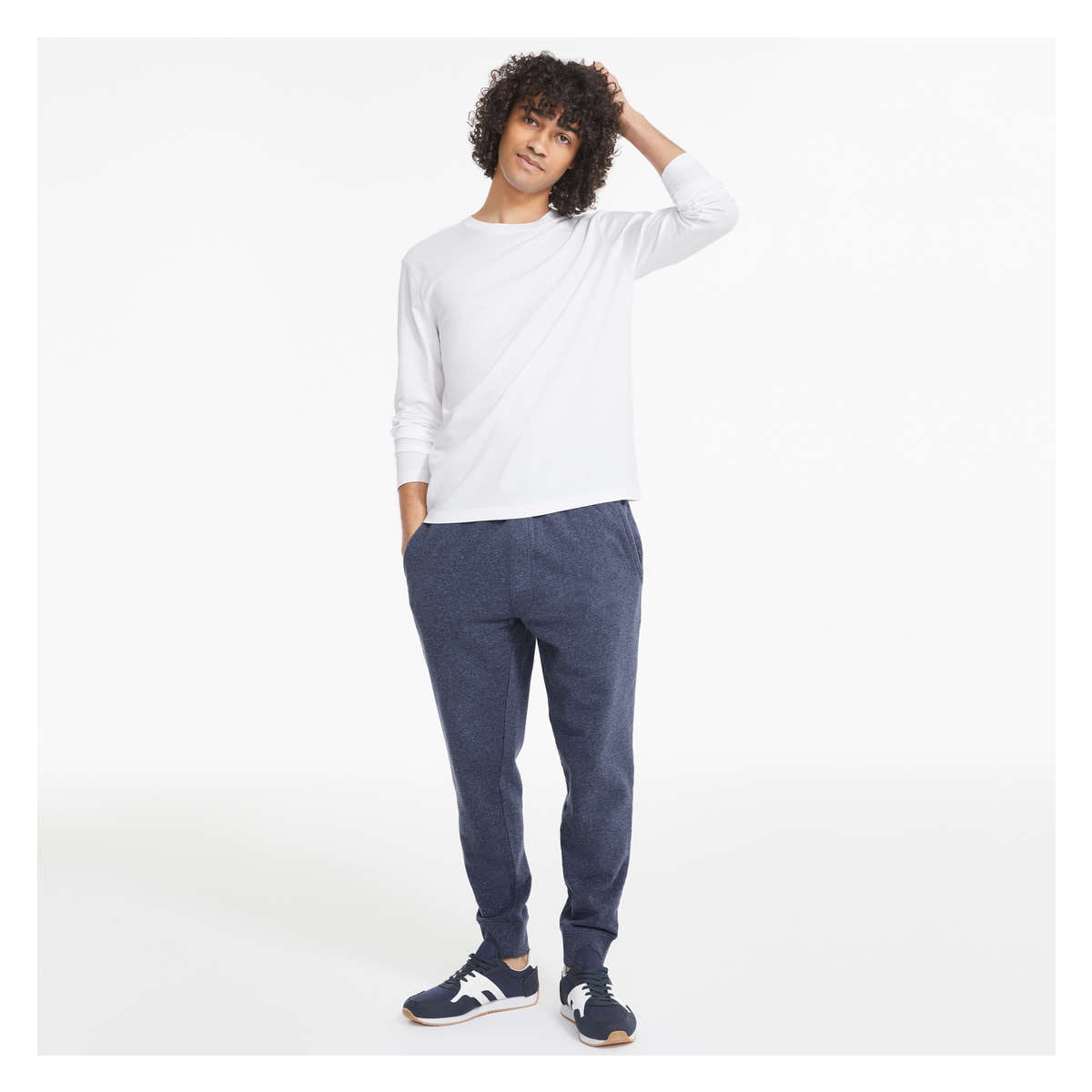 Jogging pants navy on sale blue